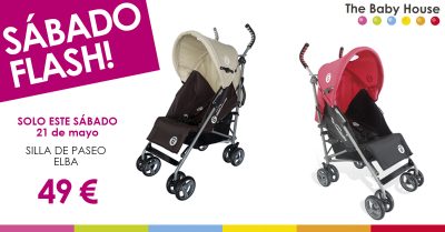 Nueva oferta especial en productos para tu bebé: sólo el 21 de mayo, silla de paseo Elba a 49 €