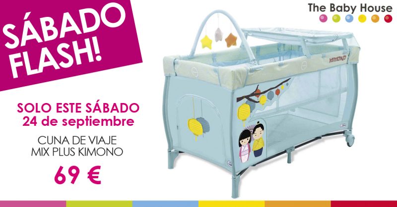 Nueva oferta en productos para tu bebé: sólo el 24 de septiembre, cuna de viaje Mix Plus Kimono a 69 €