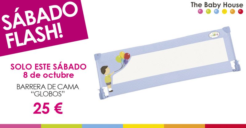 Nueva oferta en productos de bebé: sólo el 8 de octubre, barrea de cama “Globos” a 25 €